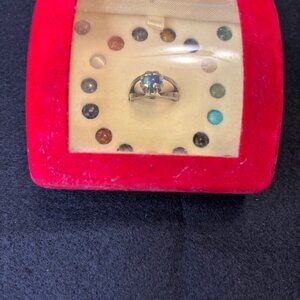 Vintage Sterling Silver Stone Ring